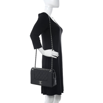 Chanel Sheepskin Quilted Vintage Mademoiselle Flap Black 2 of 12