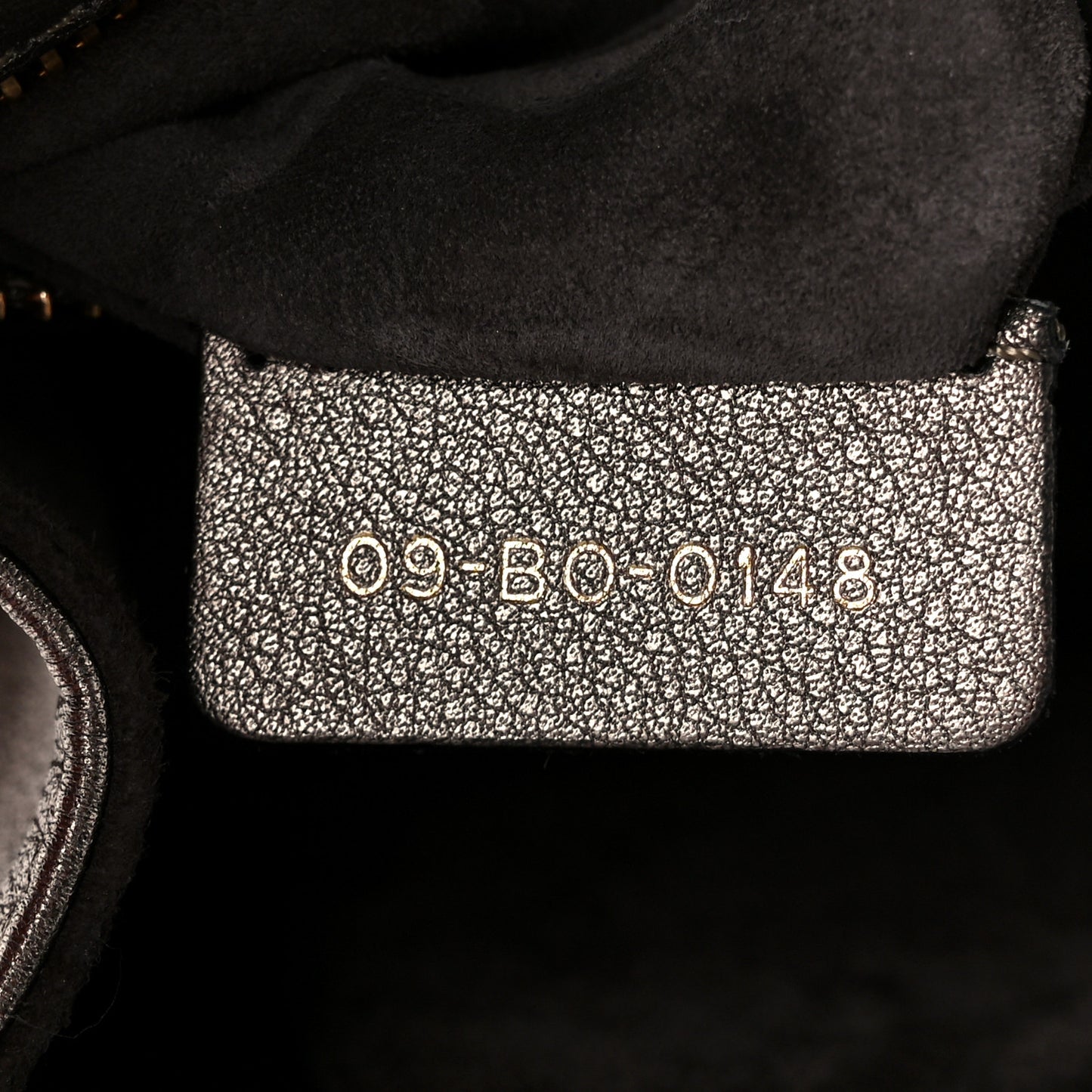 Metallic Calfskin Small Diorama Flap Bag Gunmental