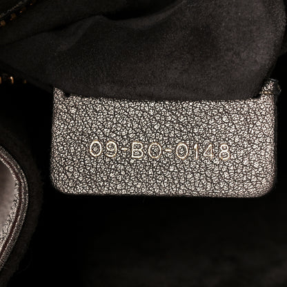 Christian Dior Metallic Calfskin Small Diorama Flap Bag Gunmental 8 of 11
