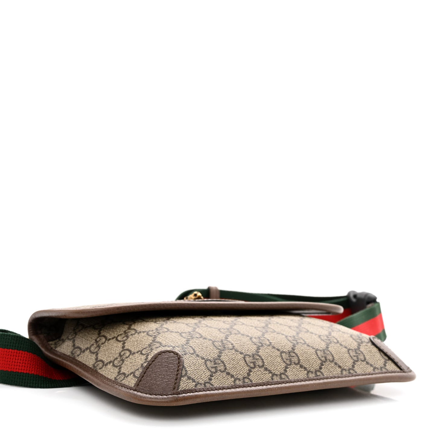 GG Supreme Monogram Neo Vintage Web Belt Bag Brown