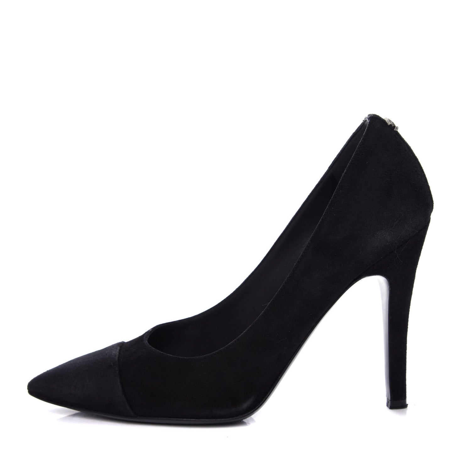 Suede Cap Toe CC Pumps 36.5 Black