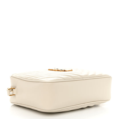 Saint Laurent Calfskin Matelasse Monogram Lou Camera Bag Crema Soft 4 of 9