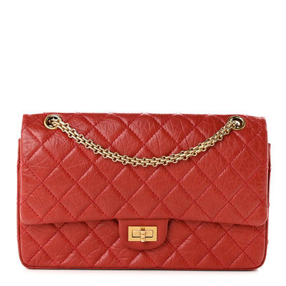 Chanel Aged Calfskin Quilted 2.55 Reissue 226 Flap Red 1 of 10