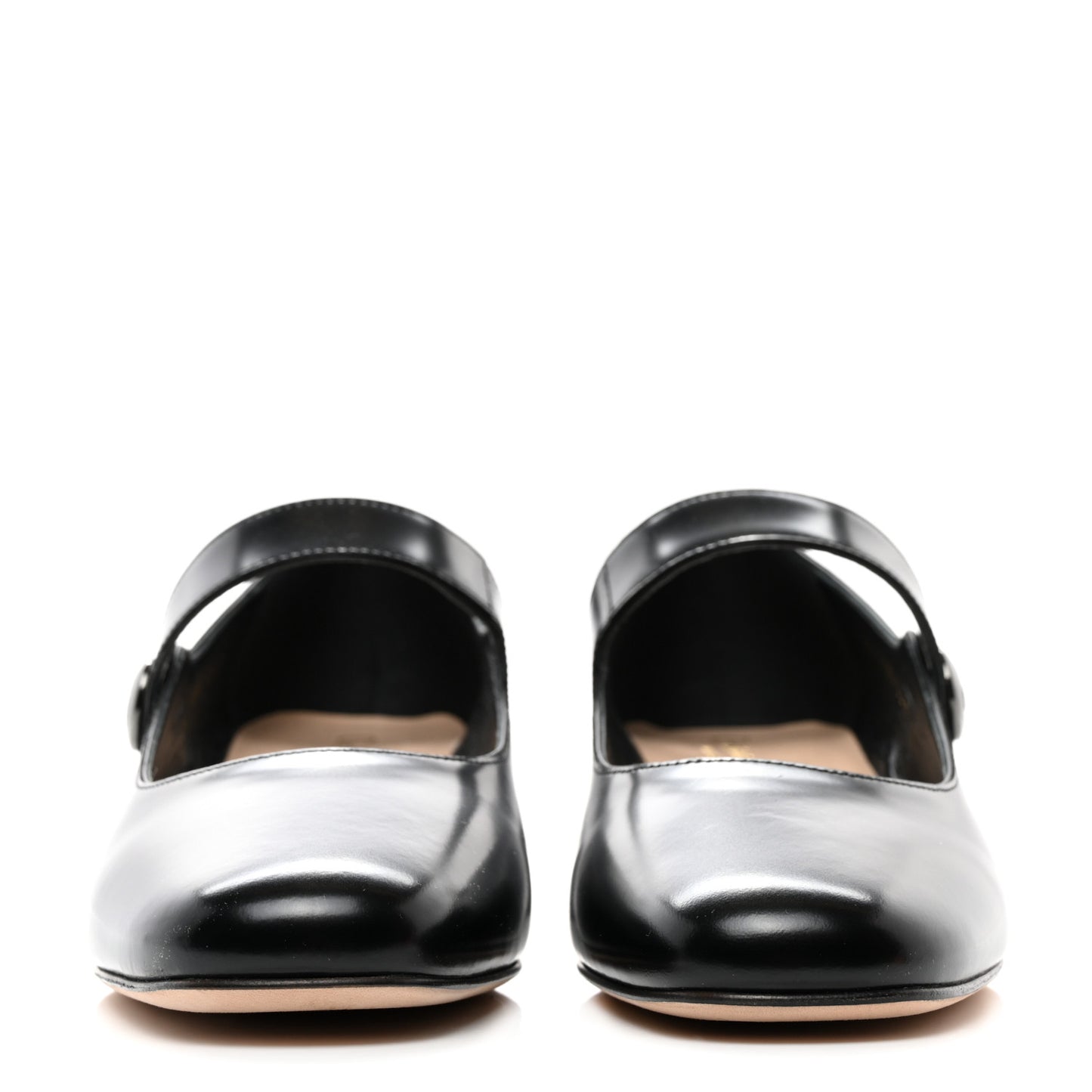 Brushed Calfskin Uniform 30mm Pumps 36.5 Black