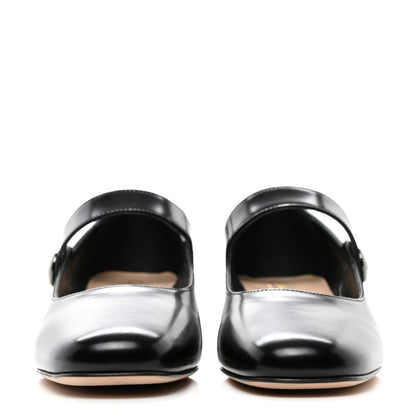 Christian Dior Brushed Calfskin Uniform 30mm Pumps 36.5 Black 2 of 9