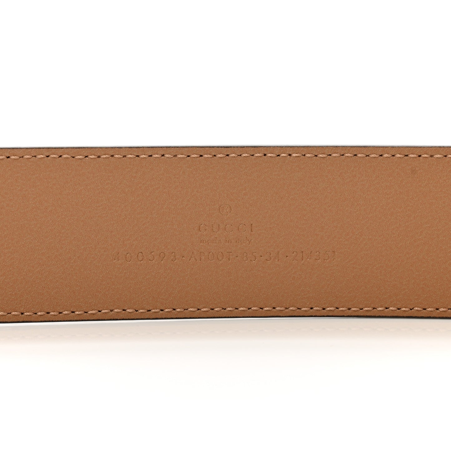 Calfskin Double G 40mm Belt 85 34 Tan