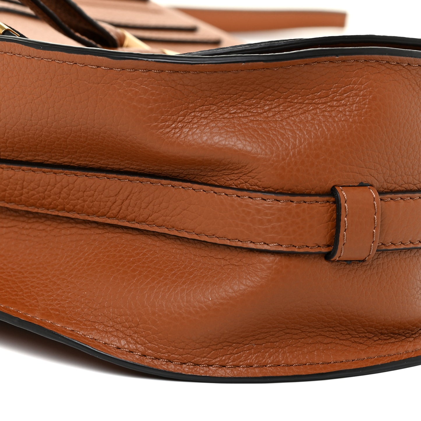 Calfskin Medium Marcie Round Crossbody Bag Tan