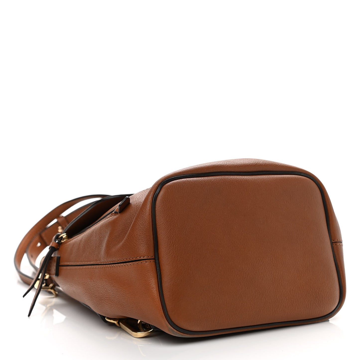 Suede Calfskin Small Faye Backpack Tan