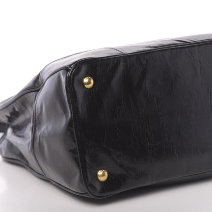 Prada Vitello Shine Tote Black 9 of 10