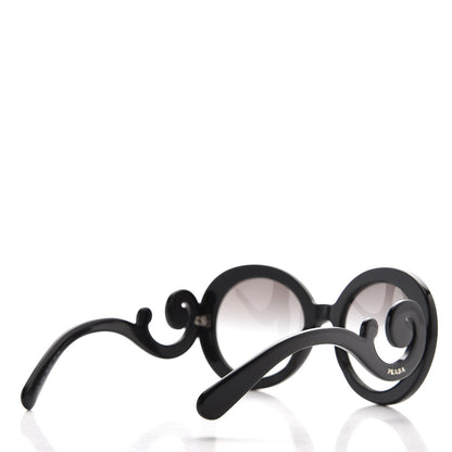 Prada Baroque Sunglasses SPR 27N Black 4 of 8