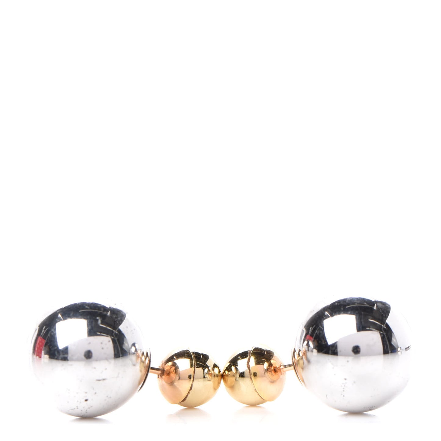 Mise En Dior Tribal Earrings Gold Silver