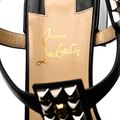Christian Louboutin Nappa Kaleidra 25 T-Strap Sandals 37 Black 6 of 9