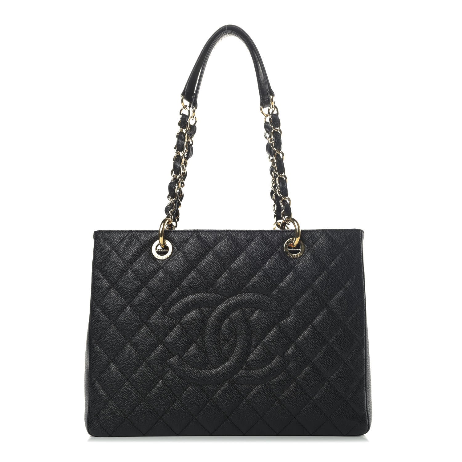 Chanel Caviar Quilted Grand Shopping Tote GST Black 1 of 5