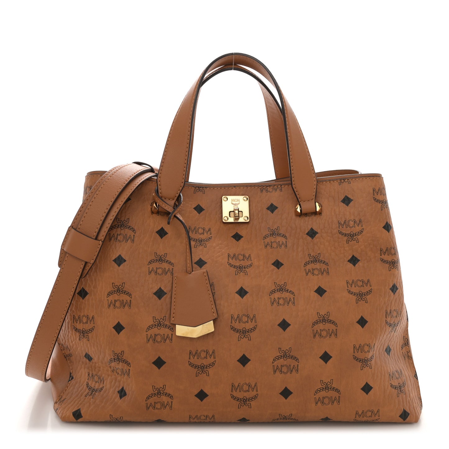 Visetos Large Essential Tote Cognac