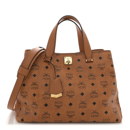 MCM Visetos Large Essential Tote Cognac 1 of 11