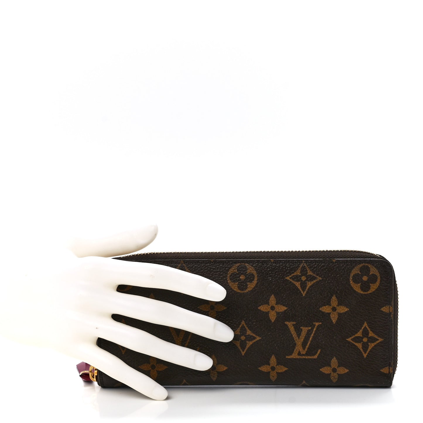 Monogram Clemence Wallet Fuchsia