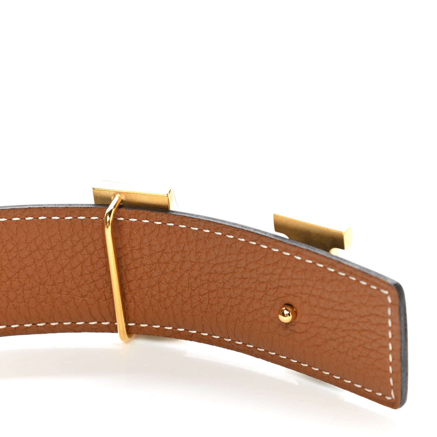 Hermes Box Togo 32mm H Belt 100 Black Gold 4 of 6