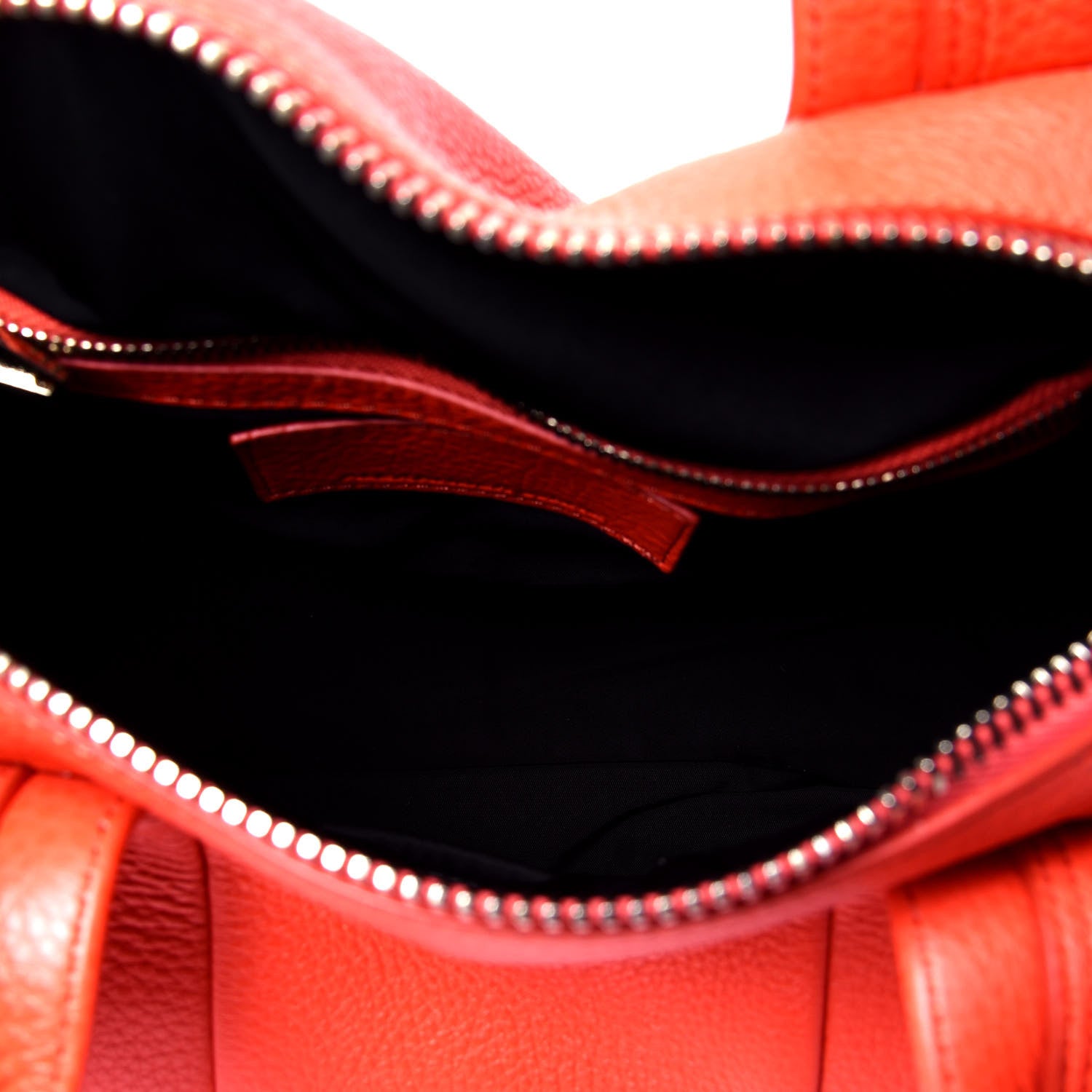 Alexander Wang Pebbled Lambskin Rocco Tangerine Pale Gold Hardware 4 of 4