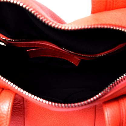 Alexander Wang Pebbled Lambskin Rocco Tangerine Pale Gold Hardware 4 of 4