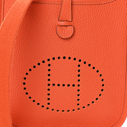 Hermes Taurillon Clemence Evelyne TPM Orange 8 of 11