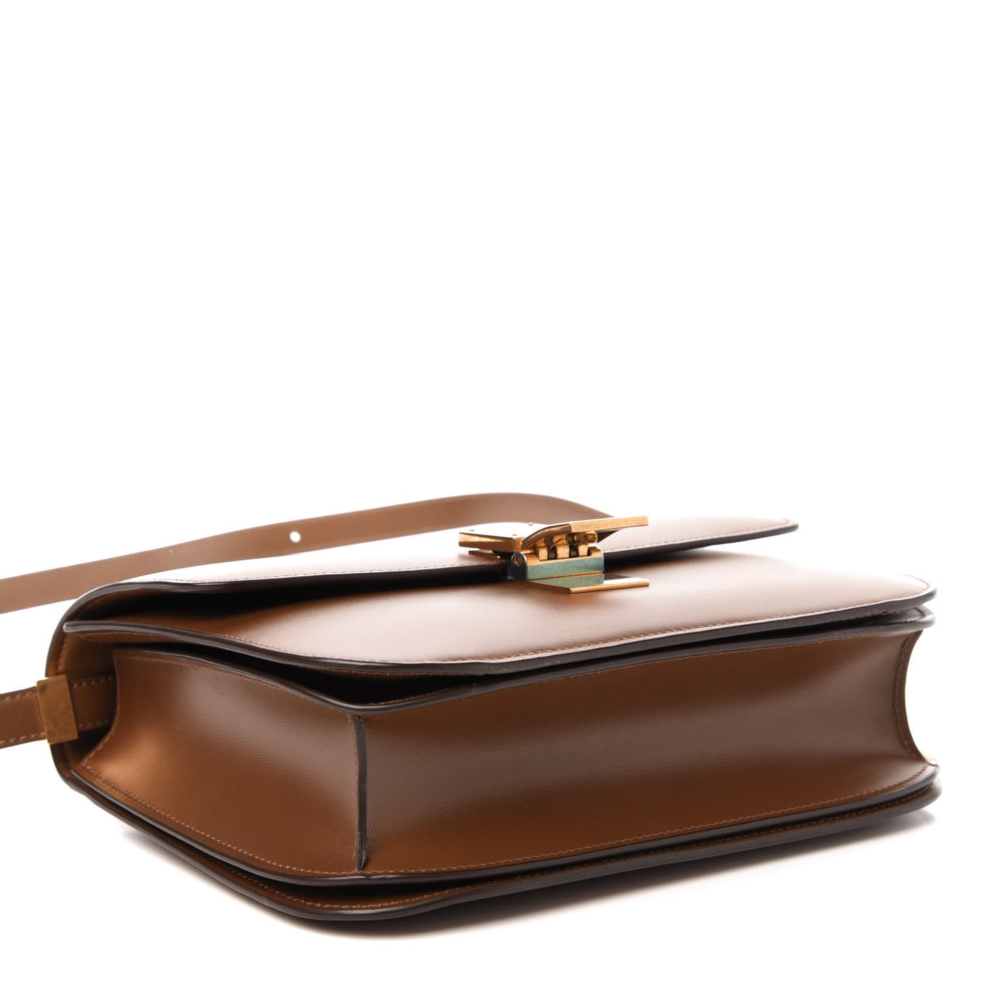 Box Calfskin Medium Classic Box Flap Bag Camel