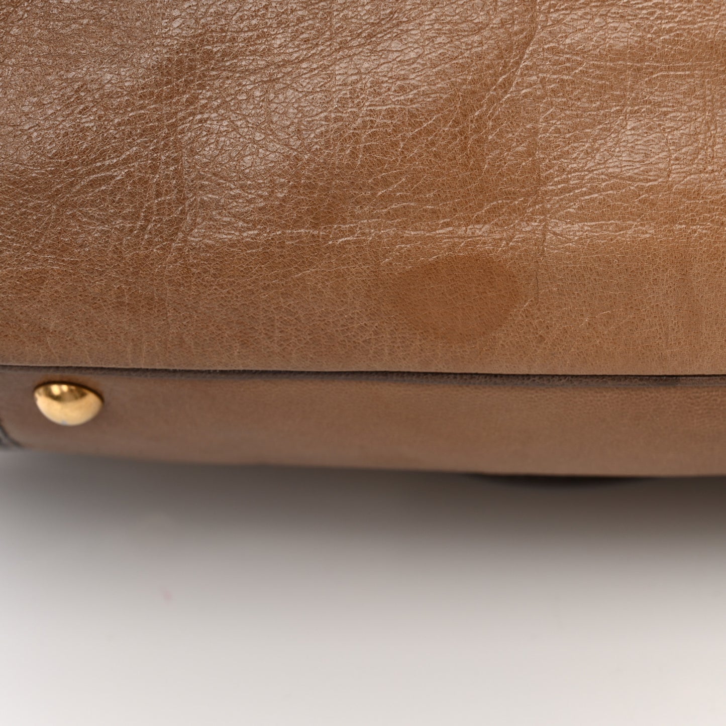 Glazed Goatskin Muse Messenger Brown