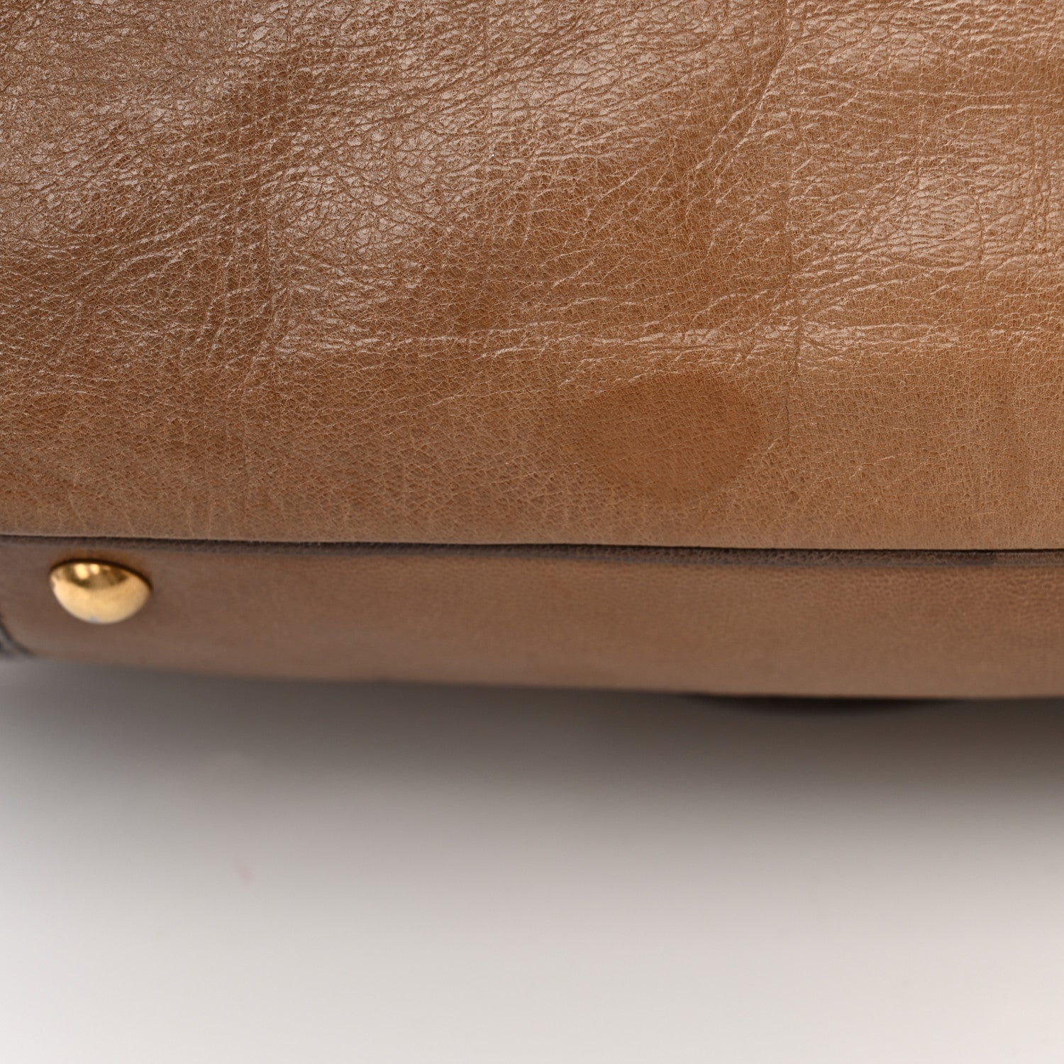 Saint Laurent Glazed Goatskin Muse Messenger Brown 18 of 18