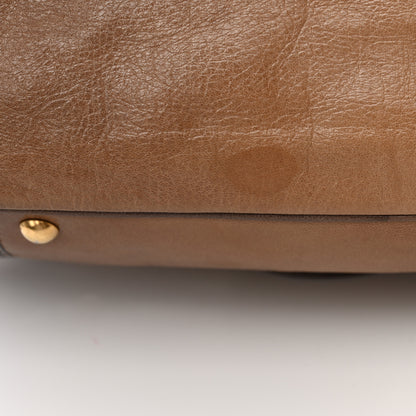 Saint Laurent Glazed Goatskin Muse Messenger Brown 18 of 18