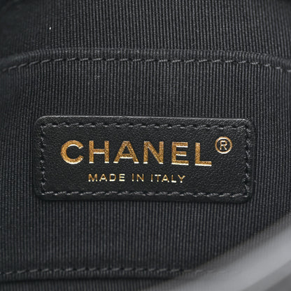 Chanel Lambskin Quilted Mini Lacquered Chain Flap Black 6 of 10