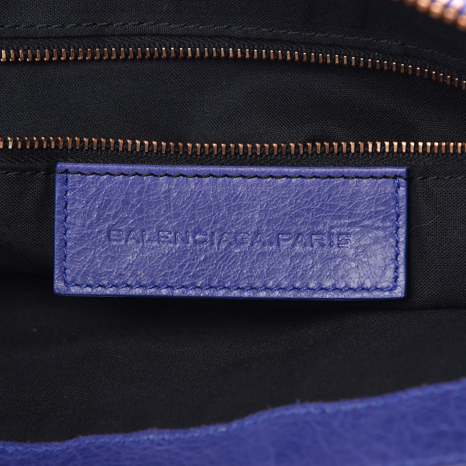 Balenciaga Agneau Giant 21 Rose Gold Hardware Weekender Bleu Lavande 6 of 14