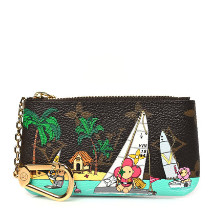 Louis Vuitton Monogram 2023 Christmas Animation Sailing Vivienne Key Pouch Dragonfruit Pink 1 of 6