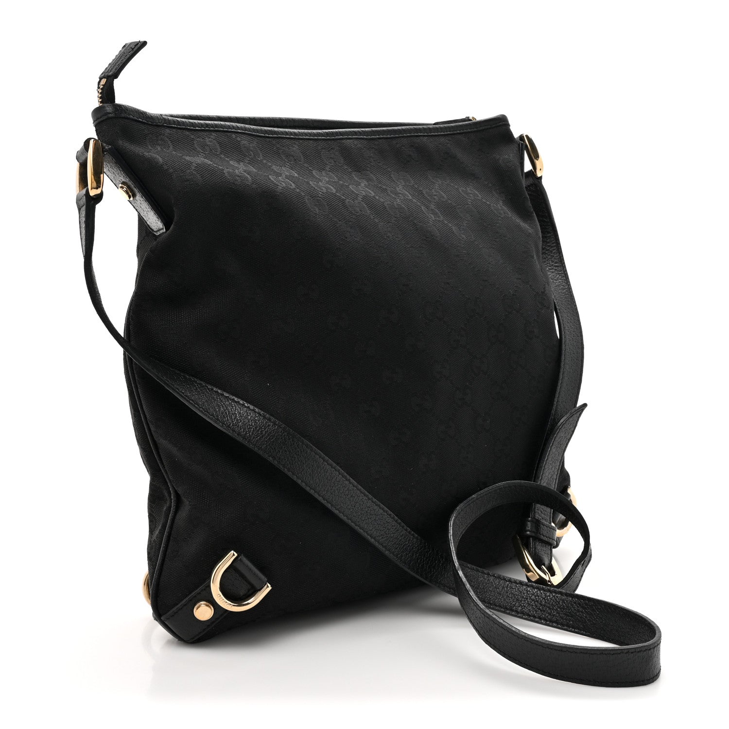 Gucci Monogram Abbey Messenger Bag Black 3 of 13