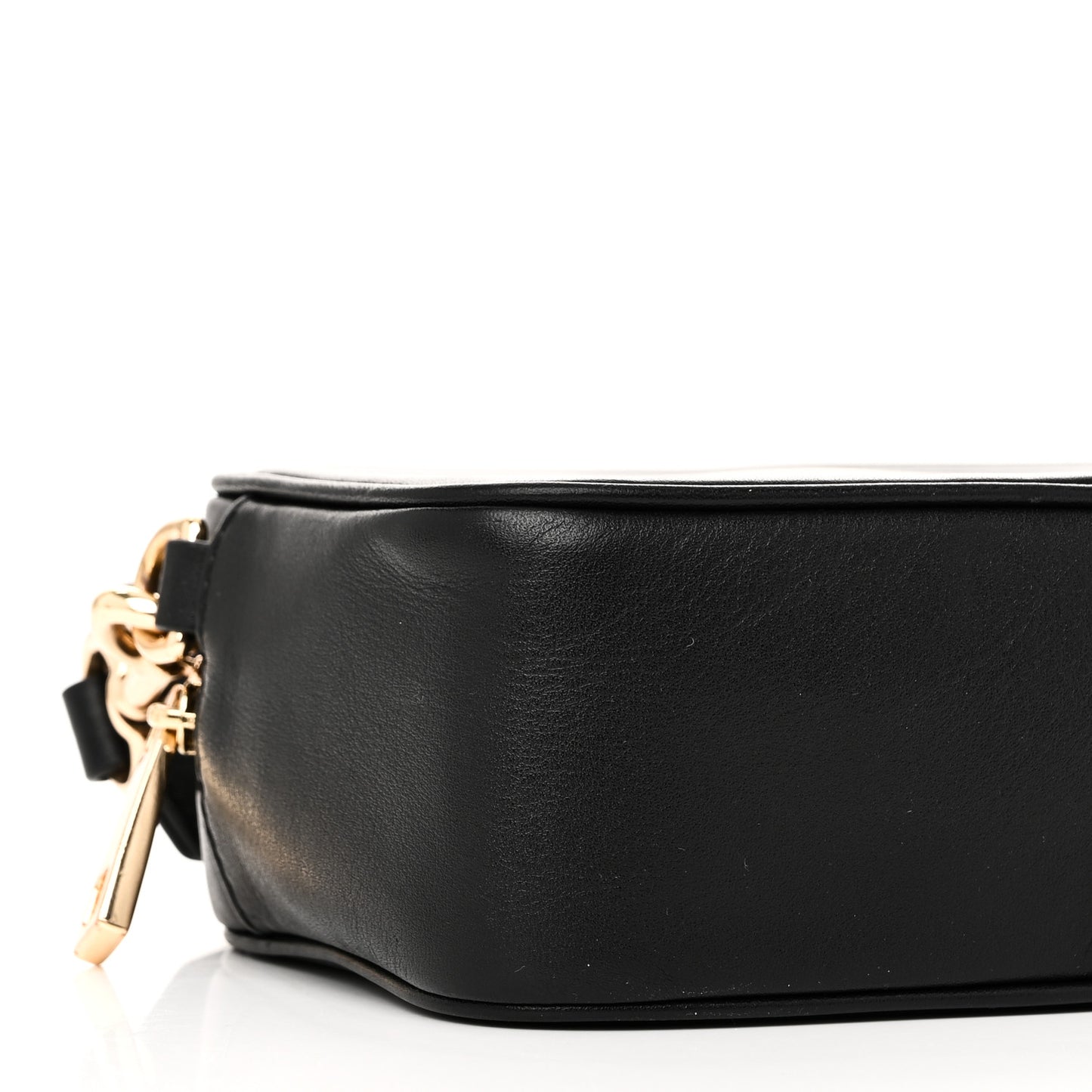 Calfskin Signet Flash Camera Bag Black