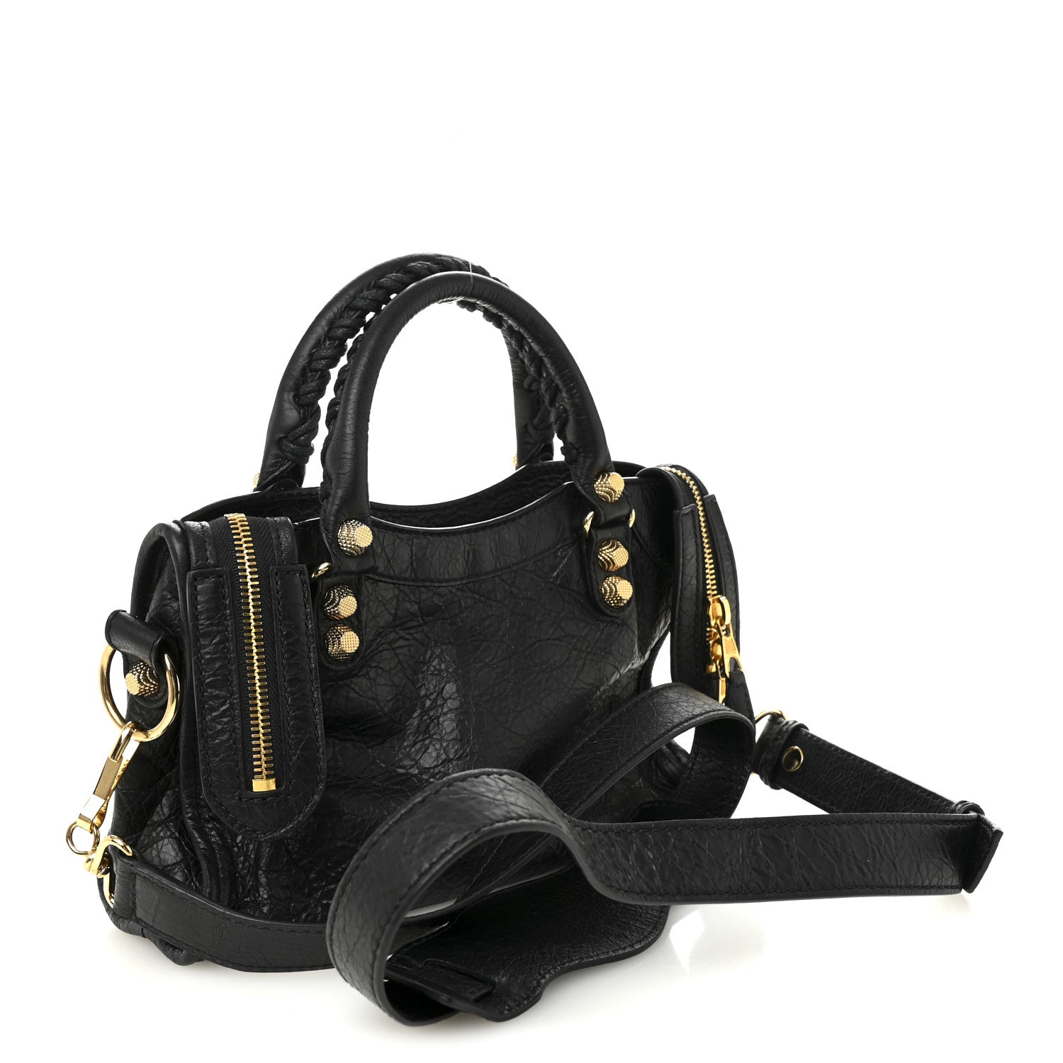 Balenciaga Agneau Giant 12 Gold Hardware Mini City Black 4 of 11