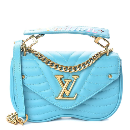 Louis Vuitton Calfskin New Wave Chain PM Malibu Green 1 of 8