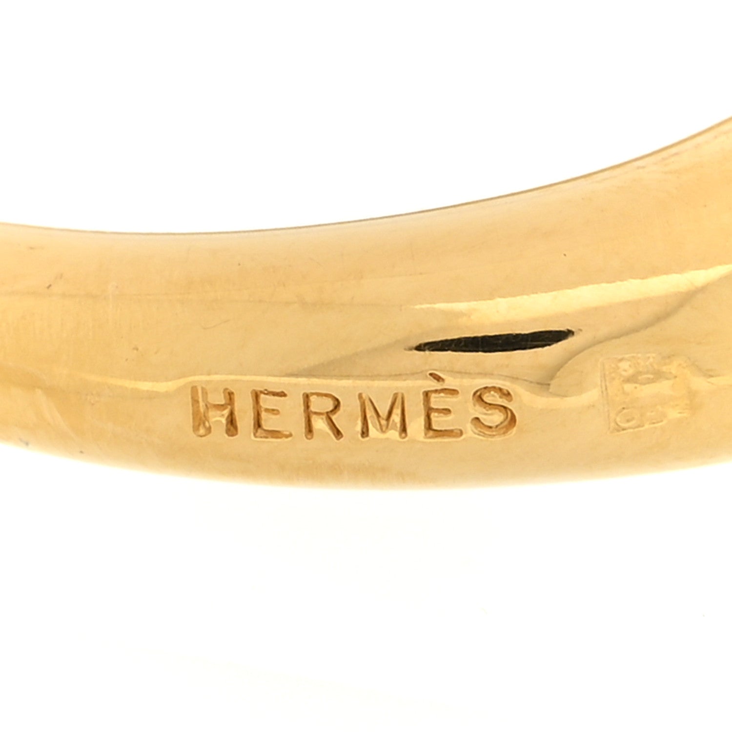 Hermes Mo Scarf Ring Gold 4 of 5
