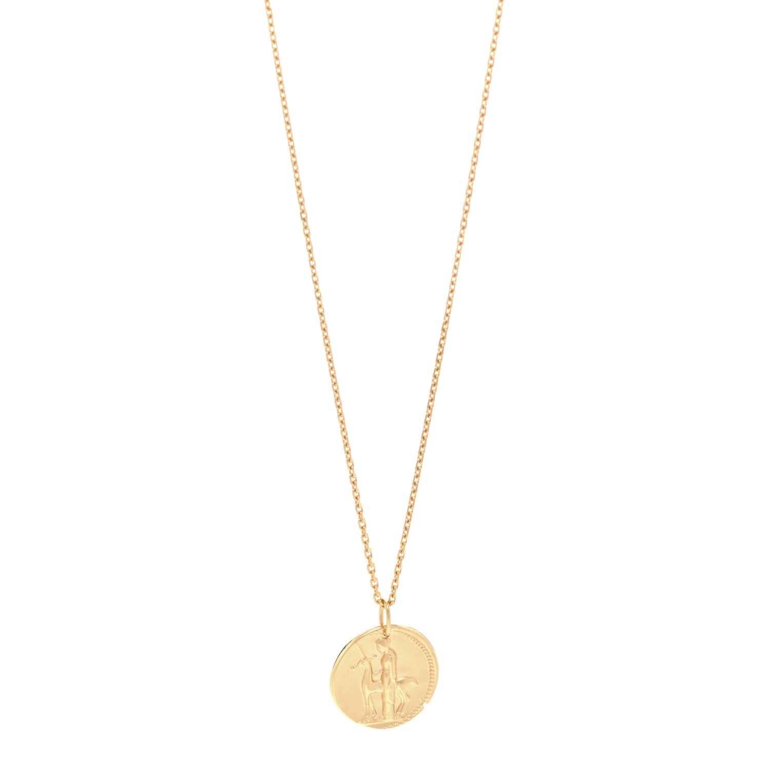 Van Cleef & Arpels 18K Yellow Gold Zodiac Virgo Pendant Necklace 1 of 6