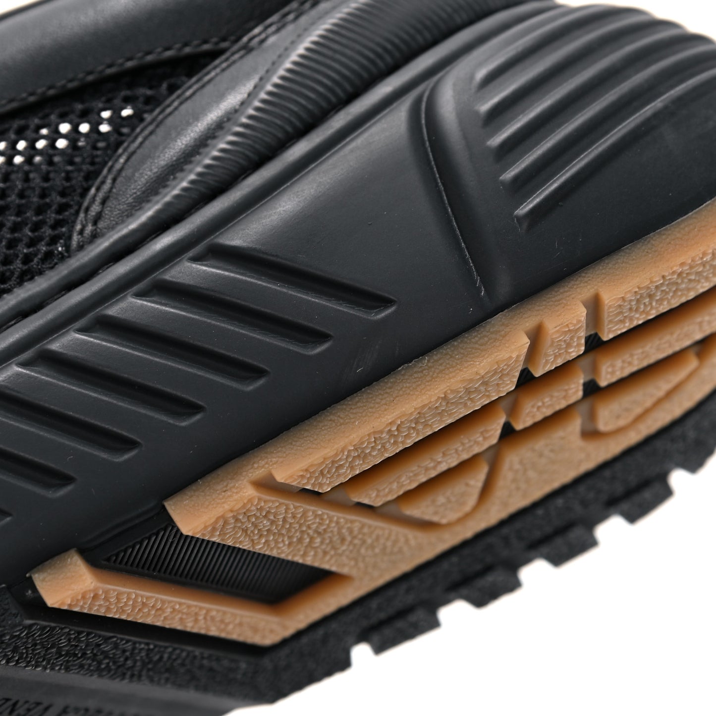 Calfskin Technical Mesh Speedster Sneakers 41 Black