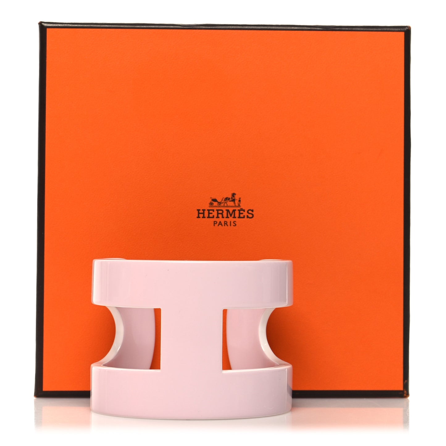 Lacquered Wood Ano Cuff PM Pink