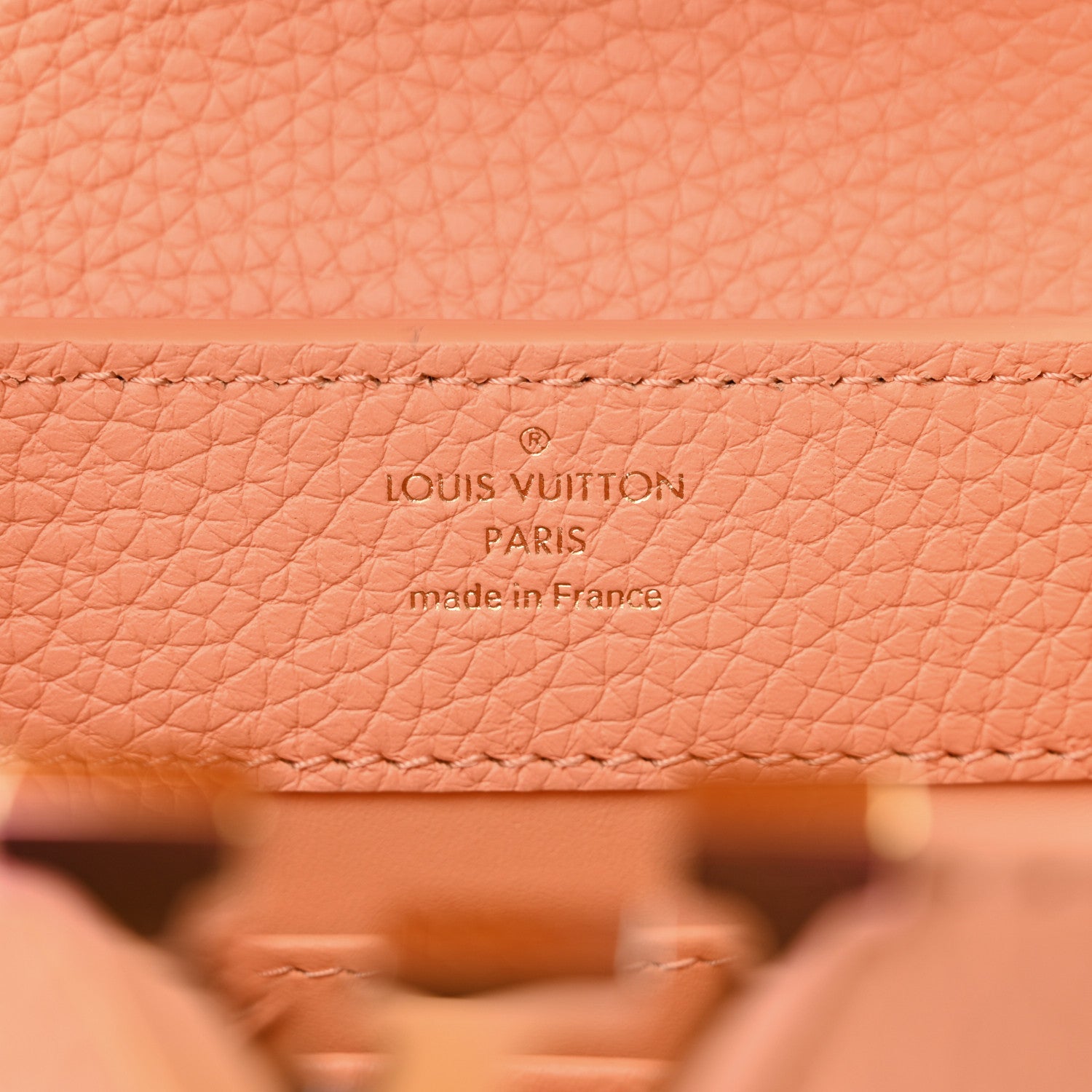 Louis Vuitton Taurillon Mini Capucines Iridescent Abricot 6 of 9