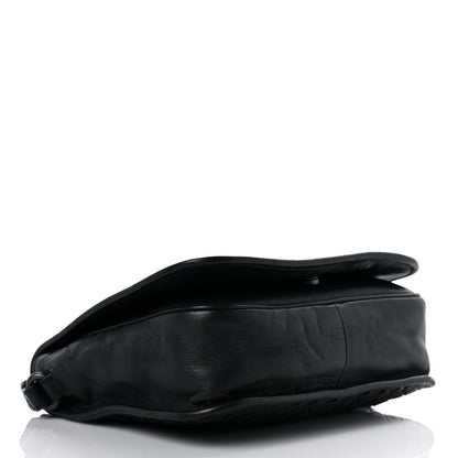 Bottega Veneta Nappa Intrecciato Flap Crossbody Black 3 of 13