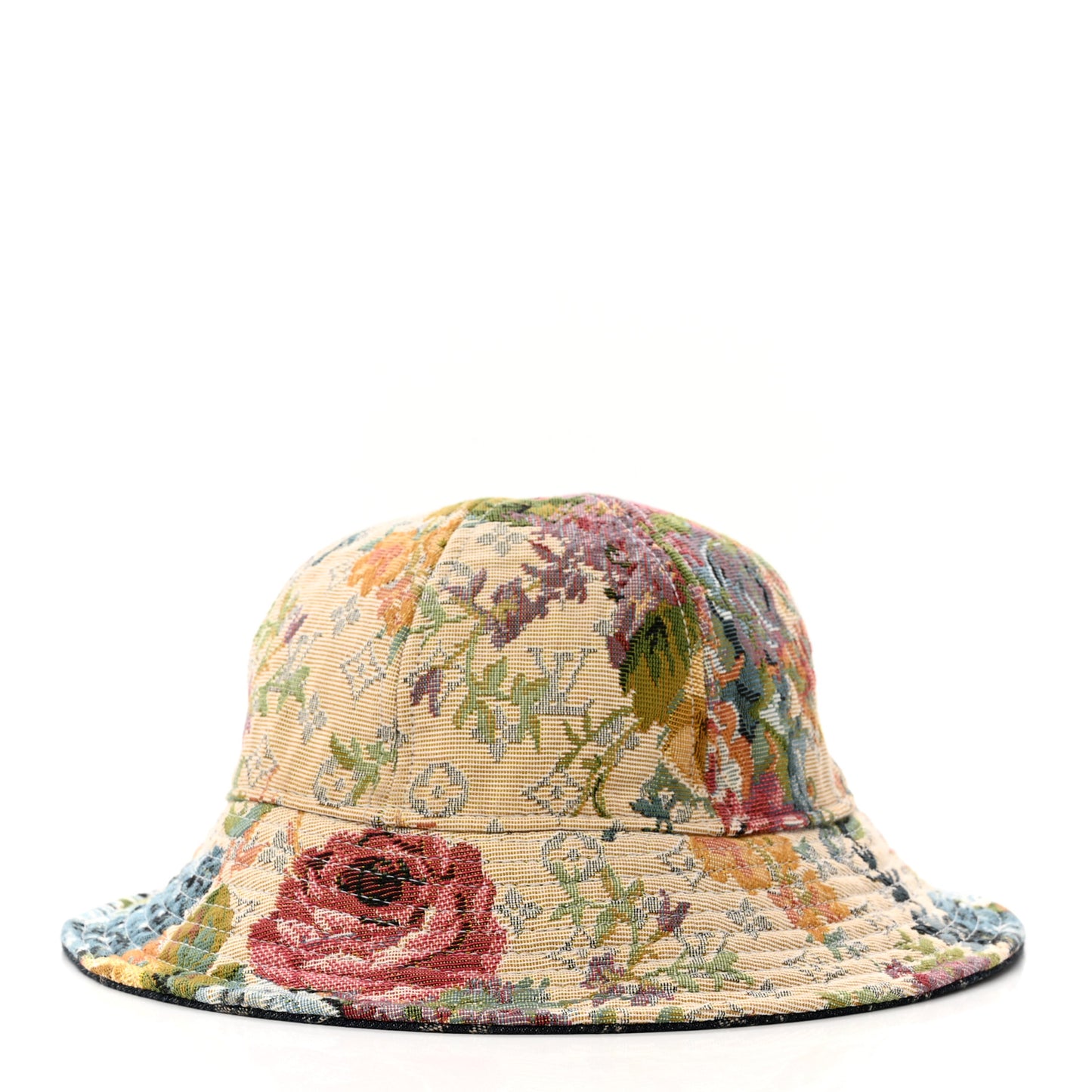 Monogram Tapestry Reversible Bucket Hat 58 Blue Multicolor