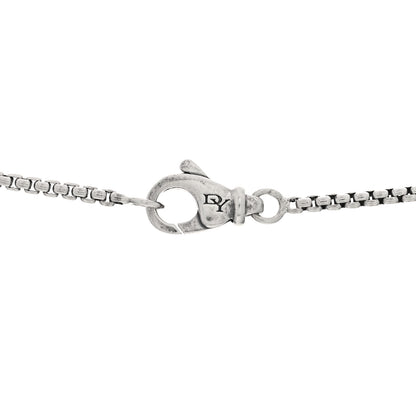 David Yurman Sterling Silver Diamond Blue Topaz 7mm Petite Albion Pendant Necklace 3 of 3