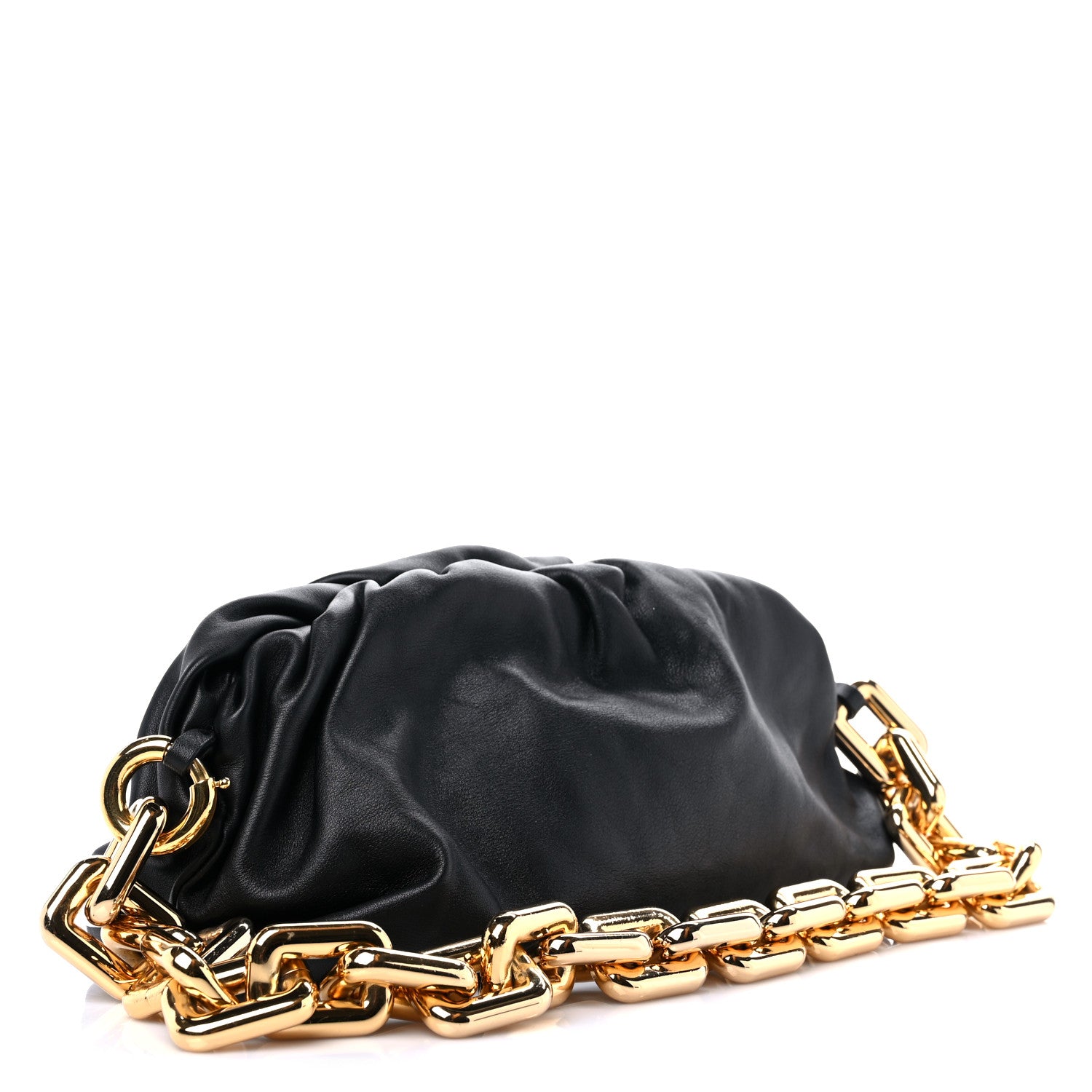 Bottega Veneta Calfskin The Pouch Chain Black 3 of 13
