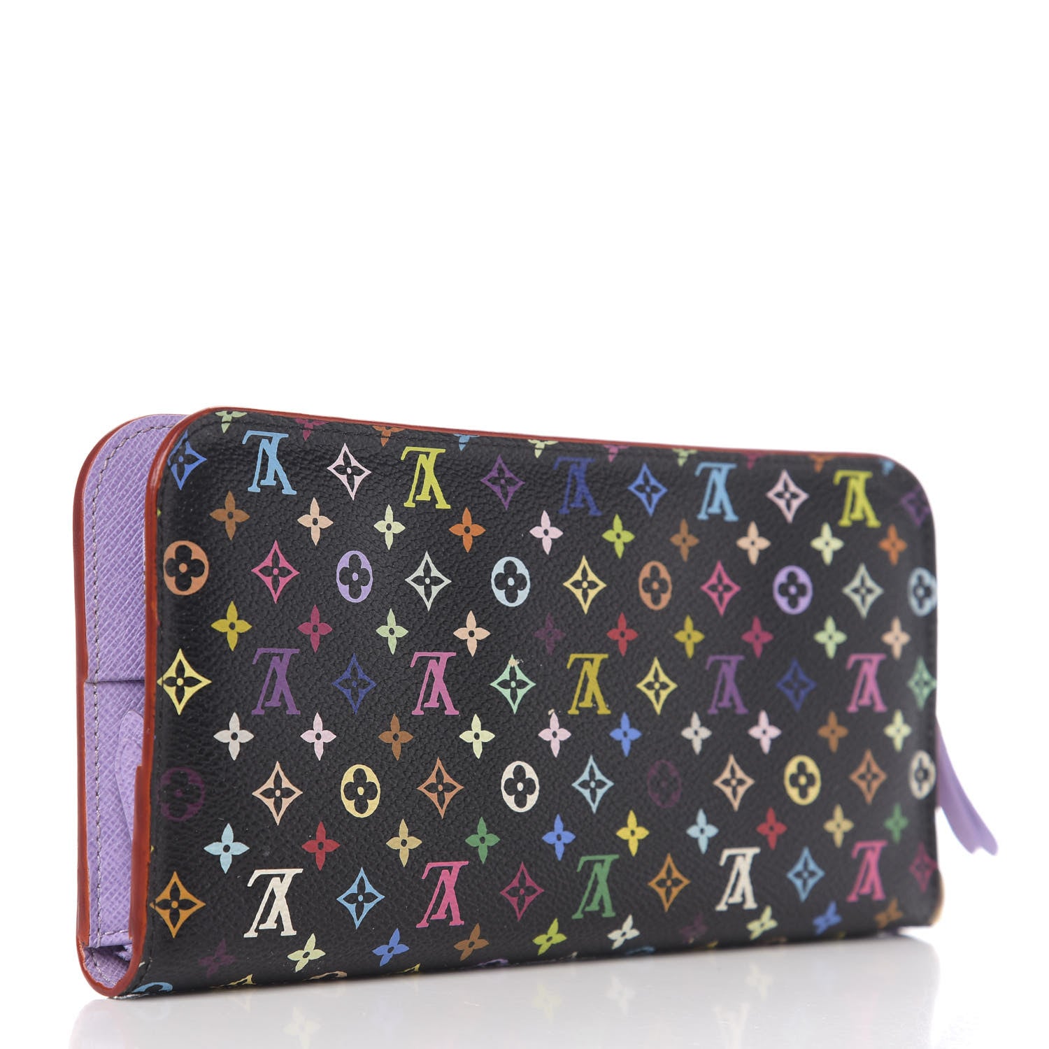 Louis Vuitton Monogram Multicolor Insolite Wallet Black Violet 2 of 6