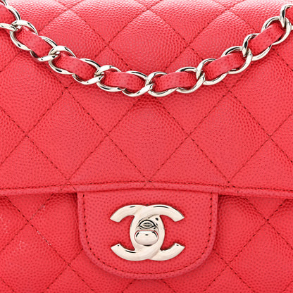 Chanel Caviar Quilted Mini Rectangular Flap Red 8 of 13