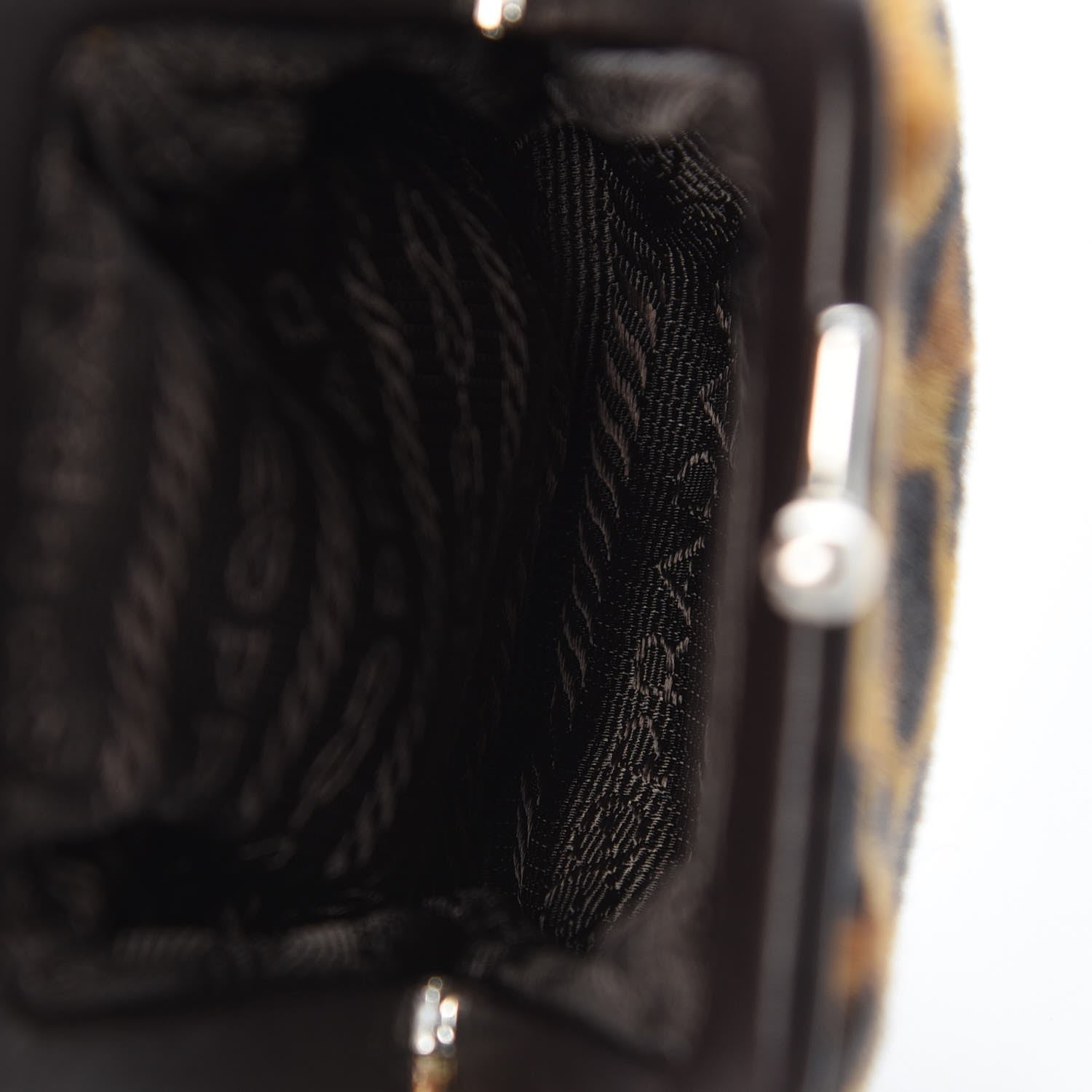 Prada Calf Hair Leopard Print Coin Purse 5 of 7