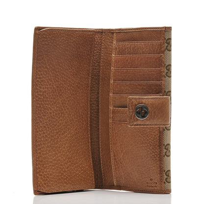 Gucci Monogram Old Libeccio Miss GG Continental Wallet Beige Ebony Light Brown 5 of 6