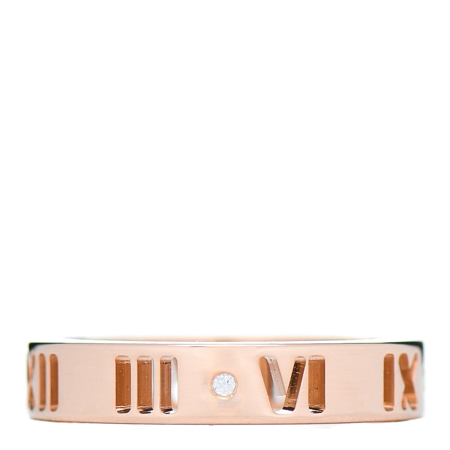 18K Rose Gold Diamond Atlas Pierced Ring 47 4
