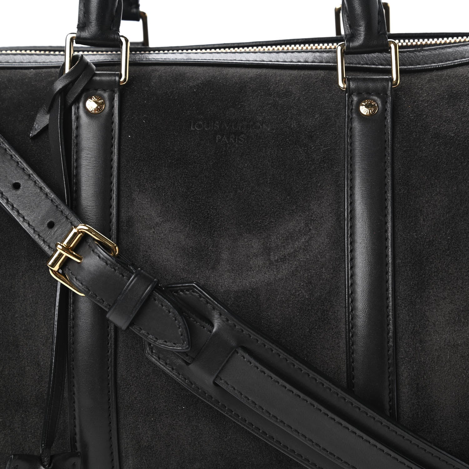 Louis Vuitton Suede Calfskin SC Bag PM Asphalt 9 of 9